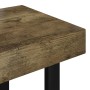 MDF and iron coffee table dark brown and black 90x45x40 cm by vidaXL, Coffee table - Ref: Foro24-286100, Price: 77,99 €, Disc...