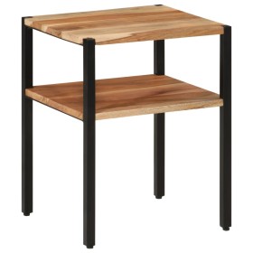 Solid acacia wood and iron side table 35x35x45 cm by , Side tables - Ref: Foro24-372728, Price: 44,35 €, Discount: %