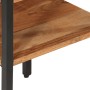 Mesa auxiliar de madera maciza acacia y hierro 35x35x45 cm de , Mesas auxiliares - Ref: Foro24-372728, Precio: 44,35 €, Descu...