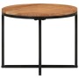 Solid acacia wood and iron coffee table 45x45x35 cm by , Coffee table - Ref: Foro24-372740, Price: 51,34 €, Discount: %