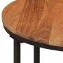 Mesa de centro de madera maciza de acacia y hierro 45x45x35 cm de , Mesas de centro - Ref: Foro24-372740, Precio: 50,35 €, De...