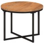 Mesa de centro de madera maciza de acacia y hierro 45x45x35 cm de , Mesas de centro - Ref: Foro24-372740, Precio: 50,35 €, De...