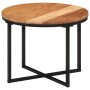 Mesa de centro de madera maciza de acacia y hierro 45x45x35 cm de , Mesas de centro - Ref: Foro24-372740, Precio: 50,35 €, De...