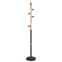 Black powder coated iron coat rack 177 cm by , Hat and coat racks - Ref: Foro24-377085, Price: 30,29 €, Discount: %