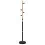 Black powder coated iron coat rack 177 cm by , Hat and coat racks - Ref: Foro24-377085, Price: 30,29 €, Discount: %