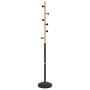 Black powder coated iron coat rack 177 cm by , Hat and coat racks - Ref: Foro24-377085, Price: 30,29 €, Discount: %