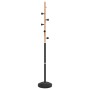 Black powder coated iron coat rack 177 cm by , Hat and coat racks - Ref: Foro24-377085, Price: 30,29 €, Discount: %