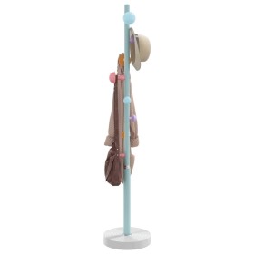 Iron coat rack powder coated blue 172 cm by , Hat and coat racks - Ref: Foro24-377098, Price: 37,22 €, Discount: %