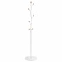 White powder coated iron coat rack 177 cm by , Hat and coat racks - Ref: Foro24-377093, Price: 50,76 €, Discount: %