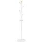 White powder coated iron coat rack 177 cm by , Hat and coat racks - Ref: Foro24-377093, Price: 50,76 €, Discount: %