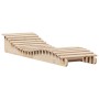 Solid pine wood loungers 2 units 205x60x31.5 cm by , Loungers - Ref: Foro24-832573, Price: 154,99 €, Discount: %