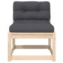 Garden sofa with solid pine wood cushions by , Outdoor sofas - Ref: Foro24-844689, Price: 69,14 €, Discount: %