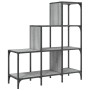 Estantería madera ingeniería y metal gris Sonoma 92x30x102 cm de , Librerías y estanterías - Ref: Foro24-845439, Precio: 67,8...