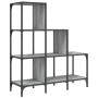 Estantería madera ingeniería y metal gris Sonoma 92x30x102 cm de , Librerías y estanterías - Ref: Foro24-845439, Precio: 67,8...