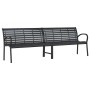 Double steel and WPC garden bench 231 cm by , garden benches - Ref: Foro24-366538, Price: 274,99 €, Discount: %