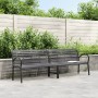 Double steel and WPC garden bench 231 cm by , garden benches - Ref: Foro24-366538, Price: 274,99 €, Discount: %