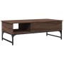 Brown metal engineered wood coffee table 100x50x35 cm by , Coffee table - Ref: Foro24-845395, Price: 65,69 €, Discount: %