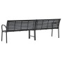 Double steel and WPC garden bench 231 cm by , garden benches - Ref: Foro24-366538, Price: 274,99 €, Discount: %