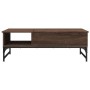 Brown metal engineered wood coffee table 100x50x35 cm by , Coffee table - Ref: Foro24-845395, Price: 65,69 €, Discount: %