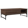 Brown metal engineered wood coffee table 100x50x35 cm by , Coffee table - Ref: Foro24-845395, Price: 65,69 €, Discount: %