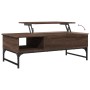 Mesa de centro madera ingeniería metal marrón 100x50x35 cm de , Mesas de centro - Ref: Foro24-845395, Precio: 65,99 €, Descue...