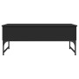 Engineered wood and black metal coffee table 100x50x40 cm by , Coffee table - Ref: Foro24-845376, Price: 74,38 €, Discount: %