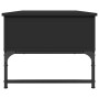 Engineered wood and black metal coffee table 100x50x40 cm by , Coffee table - Ref: Foro24-845376, Price: 74,38 €, Discount: %