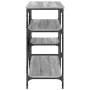 Kitchen shelving wood engineering gray metal 90x40x84 cm by , Kitchen utensil containers - Ref: Foro24-845424, Price: 83,65 €...