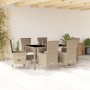 7-piece garden dining set with beige synthetic rattan cushions by , Garden sets - Ref: Foro24-3277579, Price: 697,96 €, Disco...