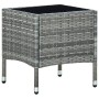 Gray synthetic rattan garden table 40x40x45 cm by vidaXL, Garden tables - Ref: Foro24-45902, Price: 54,09 €, Discount: %