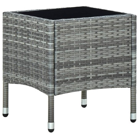 Gray synthetic rattan garden table 40x40x45 cm by vidaXL, Garden tables - Ref: Foro24-45902, Price: 56,99 €, Discount: %