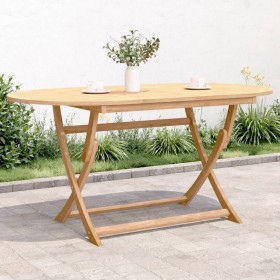 Folding garden table solid acacia wood 160x85x75 cm by , Garden tables - Ref: Foro24-365746, Price: 131,16 €, Discount: %