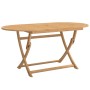 Folding garden table solid acacia wood 160x85x75 cm by , Garden tables - Ref: Foro24-365746, Price: 130,53 €, Discount: %