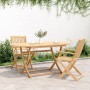 Folding garden table solid acacia wood 160x85x75 cm by , Garden tables - Ref: Foro24-365746, Price: 130,53 €, Discount: %