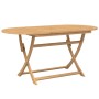 Folding garden table solid acacia wood 160x85x75 cm by , Garden tables - Ref: Foro24-365746, Price: 130,53 €, Discount: %