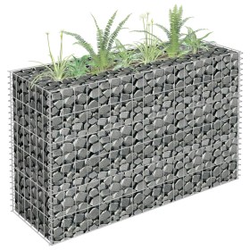 Arriate de gaviones de acero galvanizado 90x30x60 cm de vidaXL, Maceteros y jardineras - Ref: Foro24-145630, Precio: 52,42 €,...