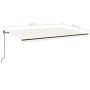 Toldo retráctil automático crema 500x300 cm de , Toldos - Ref: Foro24-3069147, Precio: 488,94 €, Descuento: %