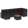 8-piece garden sofa set and black synthetic rattan cushions by , Modular outdoor sofas - Ref: Foro24-3224228, Price: 454,91 €...