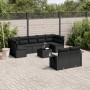 Garden sofa set 10 pieces with black synthetic rattan cushions by , Garden sets - Ref: Foro24-3220624, Price: 654,95 €, Disco...