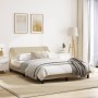 Estructura de cama con cabecero de tela color crema 140x190 cm de , Camas y somieres - Ref: Foro24-373170, Precio: 167,46 €, ...