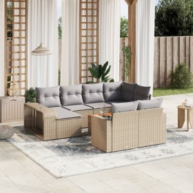 11-teiliges Gartensofa-Set mit beigen synthetischen Rattankissen von , Gartensets - Ref: Foro24-3228919, Preis: 642,99 €, Rab...