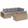 11-teiliges Gartensofa-Set mit beigen synthetischen Rattankissen von , Gartensets - Ref: Foro24-3228919, Preis: 661,56 €, Rab...