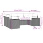 6-piece garden furniture set and gray synthetic rattan cushions by , Garden sets - Ref: Foro24-3255317, Price: 460,74 €, Disc...