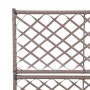 Trellis and flowerbed 2 pots brown synthetic rattan 58x30x107cm by vidaXL, Pots and planters - Ref: Foro24-46937, Price: 90,6...