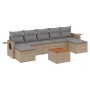 Gartensofa-Set mit beigen Kissen 8 Stück PE-Rattan von , Modulare Sofas für den Außenbereich - Ref: Foro24-3224694, Preis: 48...