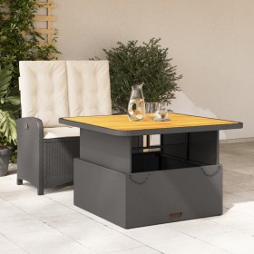 Set comedor de jardín 2 pzas con cojines ratán sintético negro de , Conjuntos de jardín - Ref: Foro24-3277319, Precio: 323,61...