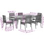 7-piece garden dining set with beige synthetic rattan cushions by , Garden sets - Ref: Foro24-3213582, Price: 602,85 €, Disco...