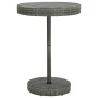 Mesa de jardín de ratán sintético gris 75,5x106 cm de vidaXL, Mesas de jardín - Ref: Foro24-45860, Precio: 71,99 €, Descuento: %