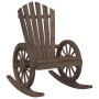 Adirondack Gartenschaukelstuhl aus massivem Tannenholz von , Gartenstühle - Ref: Foro24-365094, Preis: 173,59 €, Rabatt: %