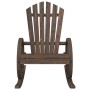 Mecedora de jardín Adirondack madera maciza de abeto de , Sillas de jardín - Ref: Foro24-365094, Precio: 158,61 €, Descuento: %